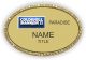 gold rectangle coldwell banker realty personalized name badge