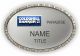 gold rectangle coldwell banker realty personalized name badge