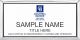 gold rectangle coldwell banker realty personalized name badge